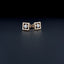 0.40 TCW Round Moissanite Diamond Bezel Stud Earrings - crownmoissanite