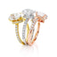 2.0 CT Oval Hidden Halo & Pave Setting Moissanite Engagement Ring - crownmoissanite