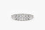 0.57 TCW Round Cut Cluster Diamond Moissanite Wedding Band