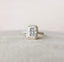 3.5 CT Radiant Halo Style Moissanite Engagement Ring - crownmoissanite