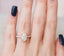 2.0 CT Oval Hidden Halo & Pave Setting Moissanite Engagement Ring - crownmoissanite