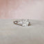 3.0 CT Princess Cut Three Stone Moissanite Engagement Ring - crownmoissanite