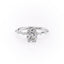 2.0 CT Cushion Dainty Pave Moissanite Engagement Ring - crownmoissanite