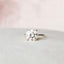 5.0 CT Round Cut Solitaire Style Moissanite Engagement Ring - crownmoissanite