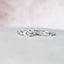 1.0 CT Round Twig Style Pave Moissanite Engagement Ring - crownmoissanite