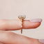 3.5 CT Radiant Cut Dainty Pave Moissanite Engagement Ring - crownmoissanite