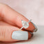2.0 CT Pear Cut Pave & Hidden Halo Style Moissanite Engagement Ring - crownmoissanite