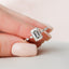 2.5 Ct Emerald Dainty Pave Moissanite Engagement Ring - crownmoissanite
