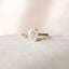 2.0 CT Oval Shaped Moissanite Hidden Halo Engagement Ring - crownmoissanite