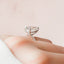 4.5 CT Pear Cut Solitaire & Pave Setting Moissanite Engagement Ring - crownmoissanite