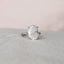 5.0 CT Oval Cut Solitaire Style Moissanite Engagement Ring - crownmoissanite