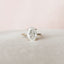 4.0 CT Oval Hidden Halo Setting Moissanite Engagement Ring - crownmoissanite