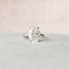 4.0 CT Oval Hidden Halo Setting Moissanite Engagement Ring - crownmoissanite