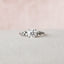 1.0 CT Round Shaped Moissanite Hidden Halo Engagement Ring - crownmoissanite