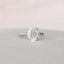 2.0 CT Oval Shaped Moissanite Hidden Halo Engagement Ring - crownmoissanite