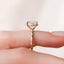 2.0 CT Oval Shaped Moissanite Hidden Halo Engagement Ring - crownmoissanite