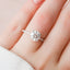 2.0 CT Round Shaped Moissanite Hidden Halo Engagement Ring - crownmoissanite