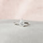 1.5 CT Pear Shaped Moissanite Hidden Halo Engagement Ring - crownmoissanite