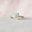 2.50 CT Cushion Cut Pave Setting Moissanite Engagement Ring - crownmoissanite