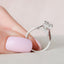 4.0 CT Radiant Solitaire Style Moissanite Engagement Ring - crownmoissanite