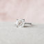 2.5 CT Cushion Hidden Halo & Pave Setting Moissanite Engagement Ring - crownmoissanite