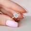 2.0 CT Cushion Hidden Halo & Pave Moissanite Engagement Ring - crownmoissanite