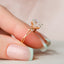 2.0 CT Oval Shaped Moissanite Twig Style Engagement Ring - crownmoissanite