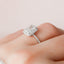 5.0 CT Radiant Cut Halo Style Moissanite Engagement Ring - crownmoissanite