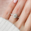 3.0 CT Oval Hidden Halo & Pave Setting Moissanite Engagement Ring - crownmoissanite