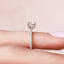 1.0 CT Round Hidden Halo & Pave Setting Moissanite Engagement Ring - crownmoissanite