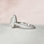 5.0 CT Pear Pave Setting Moissanite Engagement Ring - crownmoissanite