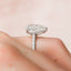 5.0 CT Pear Pave Setting Moissanite Engagement Ring - crownmoissanite
