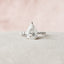 4.0 CT Pear Cut Pave Setting Moissanite Engagement Ring - crownmoissanite