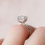 2.5 CT Cushion Hidden Halo & Pave Setting Moissanite Engagement Ring - crownmoissanite