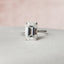 5.0 CT Emerald Solitaire & Pave Setting Moissanite Engagement Ring - crownmoissanite
