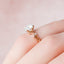 2 CT Round Cut Twig Pave Setting Moissanite Engagement Ring - crownmoissanite