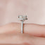 1.5 CT Oval Hidden Halo Pave Moissanite Engagement Ring - crownmoissanite