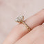 2.0 CT Emerald Shaped Moissanite Hidden Halo Engagement Ring - crownmoissanite