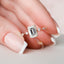 2.0 CT Emerald Dainty Pave Moissanite Engagement Ring - crownmoissanite