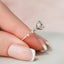 2.0 CT Round Dainty Pave Moissanite Engagement Ring - crownmoissanite