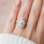 3.0 CT Pear Halo & Split Shank Moissanite Engagement Ring - crownmoissanite