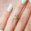 2.0 CT Emerald Shaped Moissanite Solitaire Engagement Ring - crownmoissanite