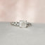 1.50 CT Cushion Shaped Moissanite Hidden Halo Engagement Ring - crownmoissanite