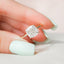 3.50 CT Cushion Solitaire Style Moissanite Engagement Ring - crownmoissanite