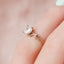1.0 CT Cushion Solitaire & Twig Setting Moissanite Engagement Ring - crownmoissanite