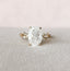 4.0 CT Oval Cut Twig Style Moissanite Engagement Ring - crownmoissanite