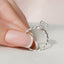 2.5 CT Radiant Hidden Halo Twisted Band Moissanite Engagement Ring - crownmoissanite