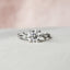 1.50 Carats Round Shape Micro-paved Accent Stones Moissanite Diamond Engagement Ring - crownmoissanite