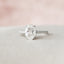 1.5 CT Oval Shaped Moissanite Hidden Halo Engagement Ring - crownmoissanite
