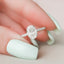 1.5 CT Oval Hidden Halo Pave Moissanite Engagement Ring - crownmoissanite